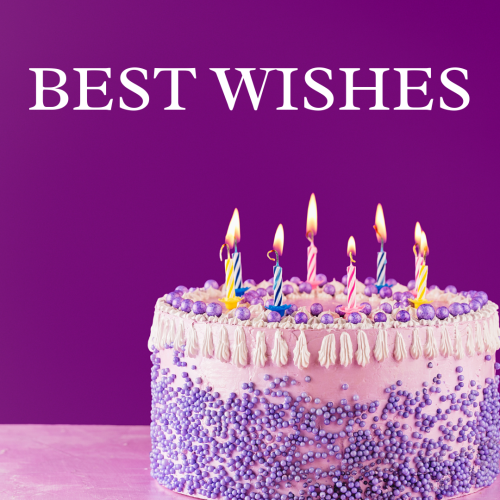 A birthday cake, Best Wishes.