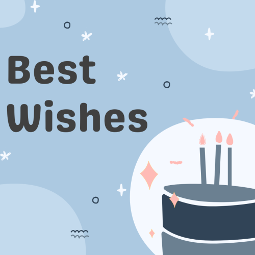 Candles blowing on a candle, Best Wishes.