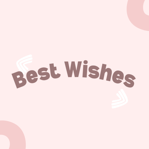 Best Wishes, elegant wish card for a friend.