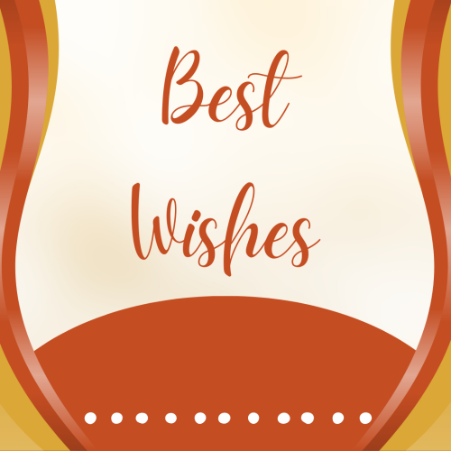 Wish card for a friend, Best Wishes.