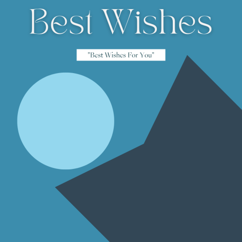 Best Wishes a dual pattern design.