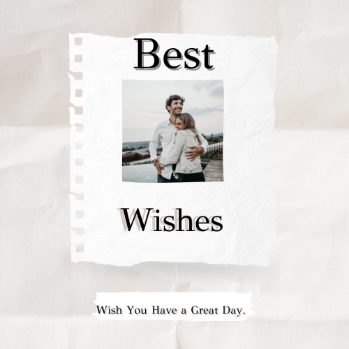 A boy hug a girl, Best Wishes