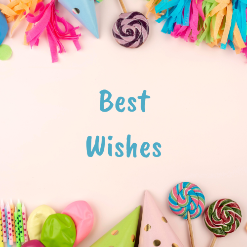 Best Wishes, multiple things on wish card.