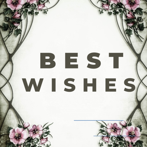 Wish card for a friend, Best Wishes.