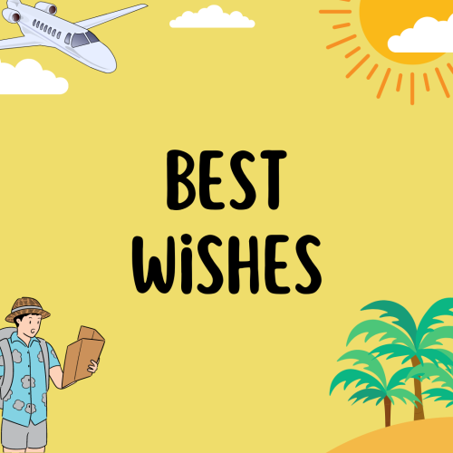 Airplane a men and sun, Best Wishes.