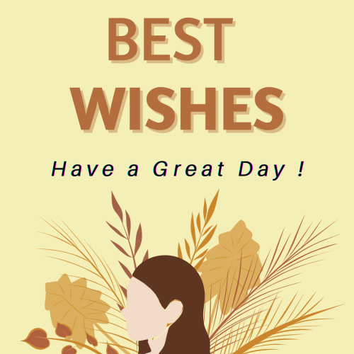 Leaves and root on the background, Best Wishes