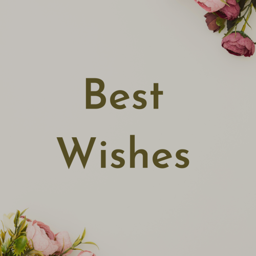 Best wishes, simple wish card..