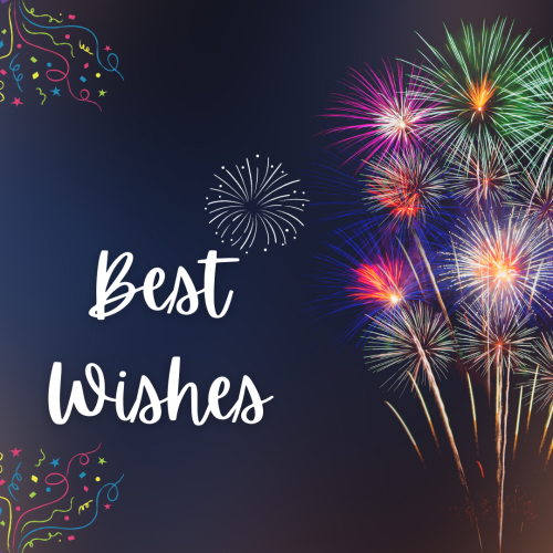 Lots of fireworks on the back, Best Wishes.