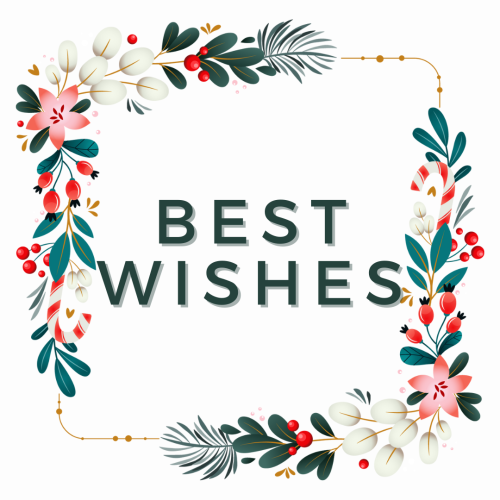 Flower around the square, Best Wishes.