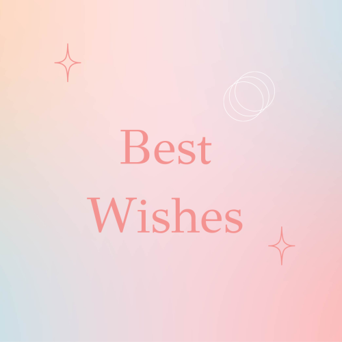 Best wishes, elegant and wish card design.