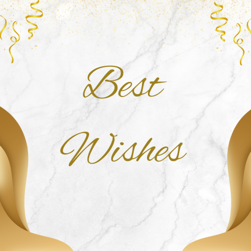 Elegant wish card design, Best Wishes.