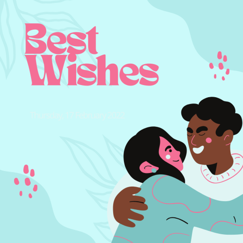 Best Wishes with smiling couple 