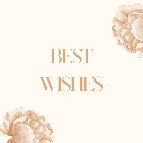 Best Wishes, pattern on a background.