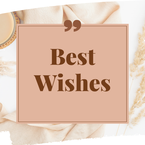 Elegant and simple wish card, Best Wishes.