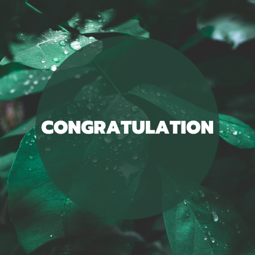 Water drops on leaves, Congratulation.