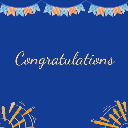 Congratulations, birthday theme design.