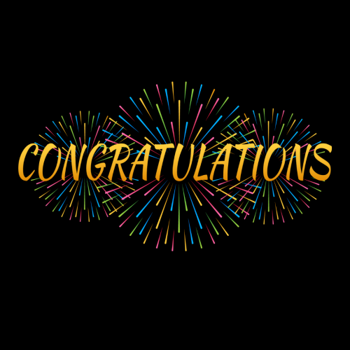 Congratulation on a fire works