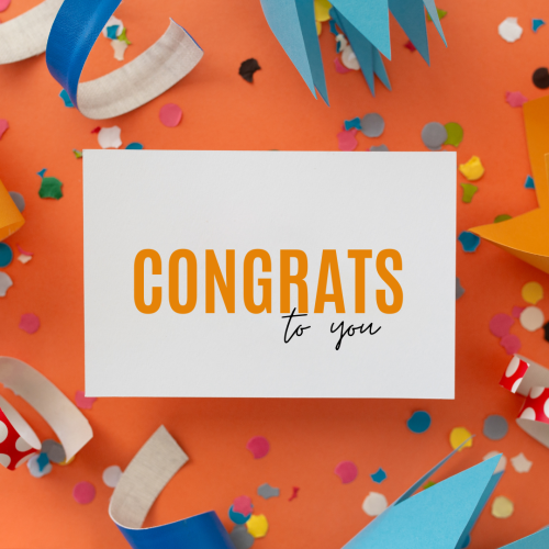 Congrats to you on, Birthday theme background.