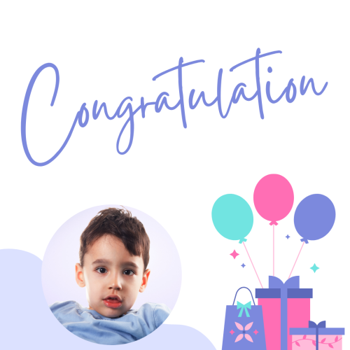 A child pic, Congratulation.