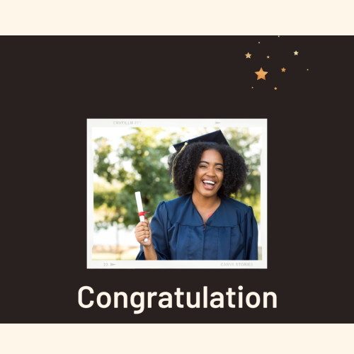 A girl is happy about her graduation, Congratulation.