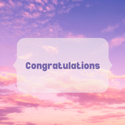 Neon color sky, Congratulations.