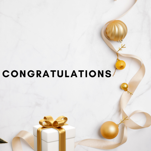 Golden theme design, Congratulation.