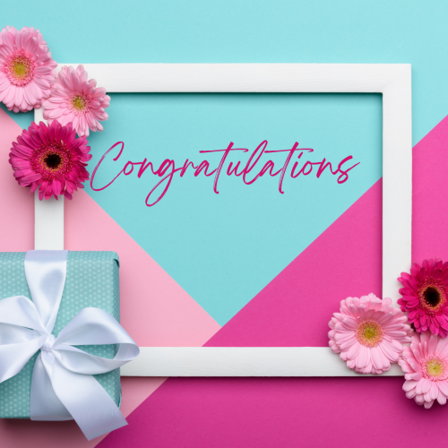 A beautiful and colorful wish card, Congratulations.