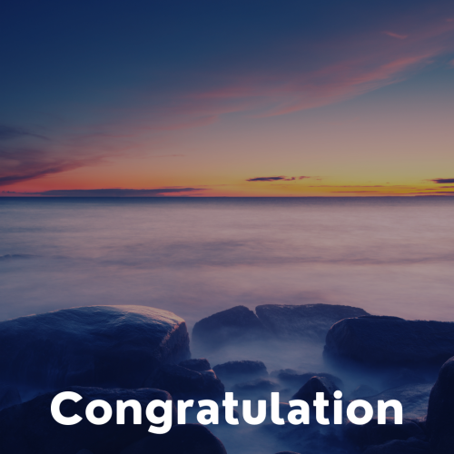 Congratulation, mountain view.