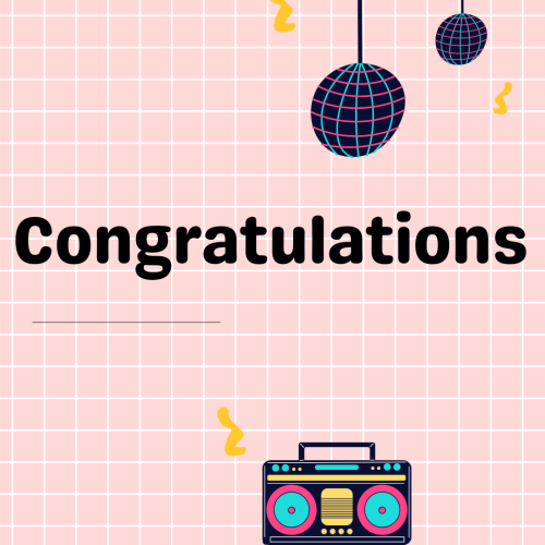 Congratulations, the ball hanging on top and the radio at the bottom.