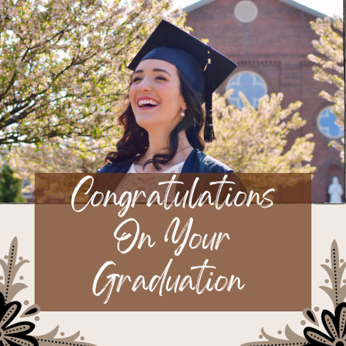 Congratulations On Your Graduation Student Looks Happy