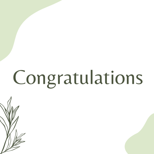 Simple wish card, Congratulations.