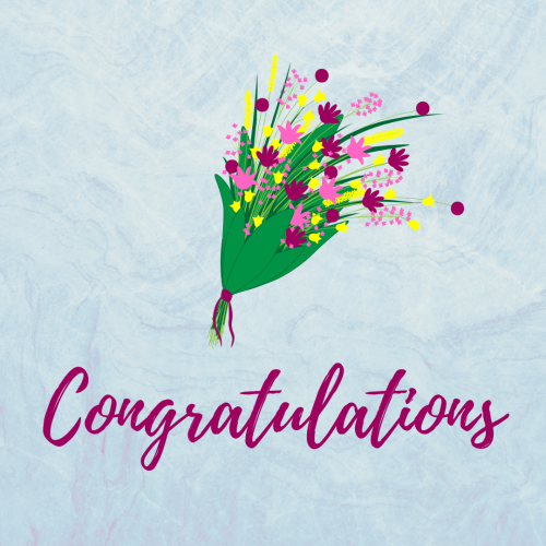 A bokeh in the center, Congratulations.