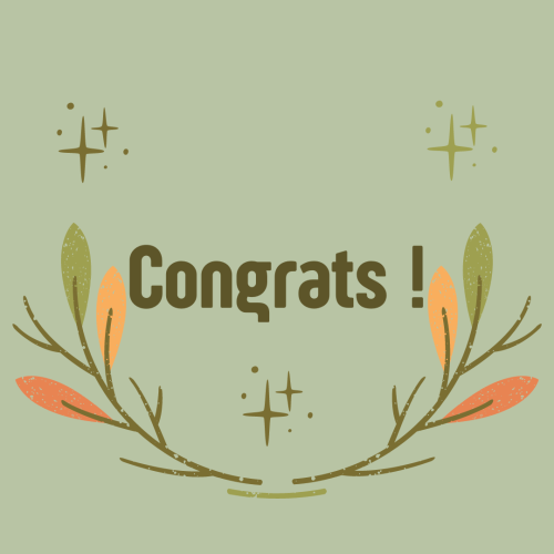 Congrats, wish card.