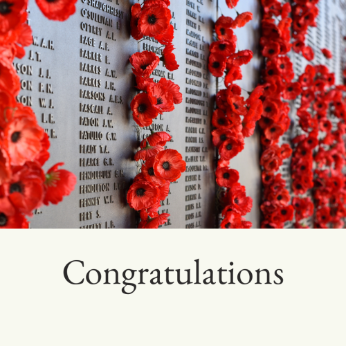 Flowers hanging with the wall, Congratulations.