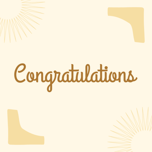 Congratulations, beautiful wish card design.