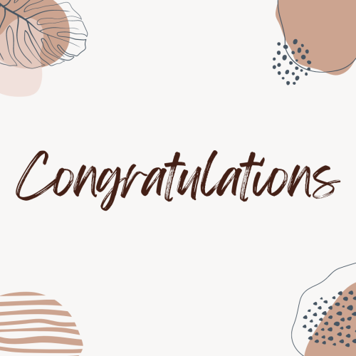 Different drawings on a simple backgrounds, Congratulations.