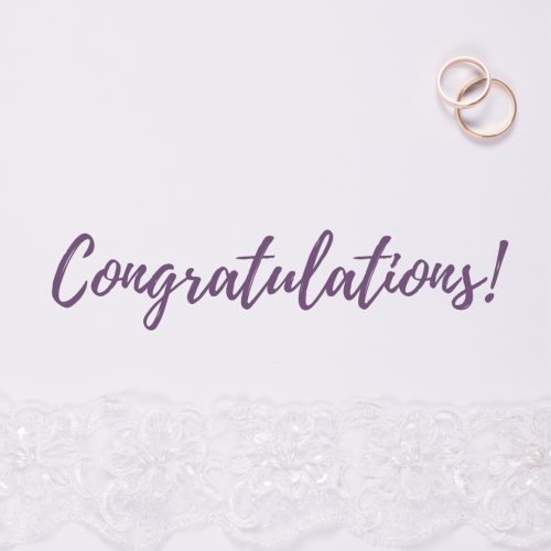 Congratulations, simple wish card.