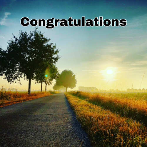 Congratulations, beautiful village road view.