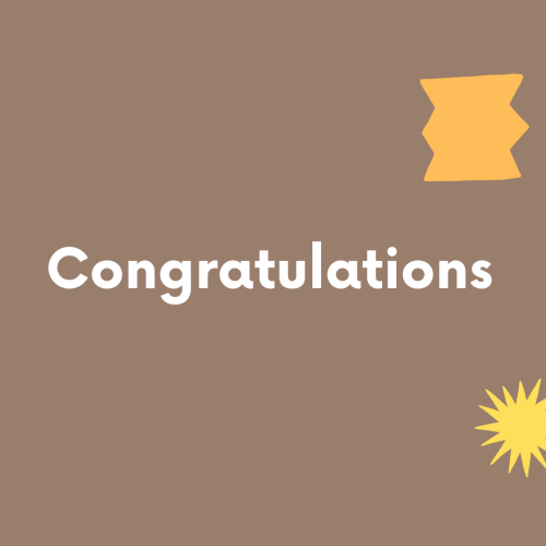 Simple wish card, Congratulations.