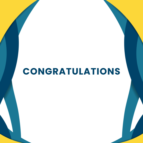 Simple colorful lines on a wish card, Congratulations.