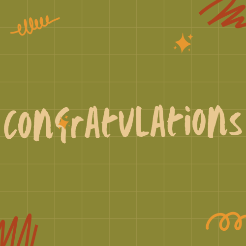 Light green wish card and different patterns on it, Congratulations.