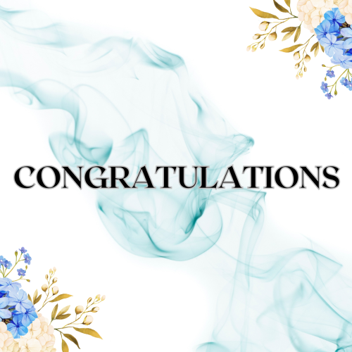 Miss you, white cotton on blue background.