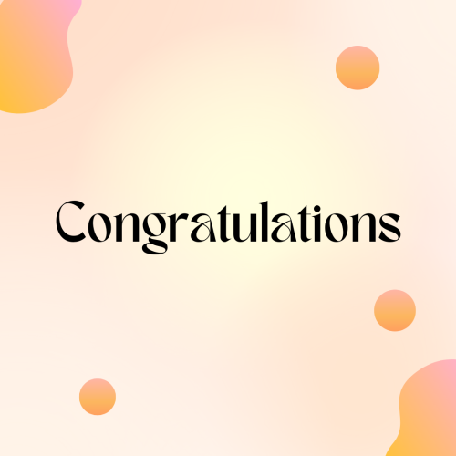Congratulations, wish card for a friend.