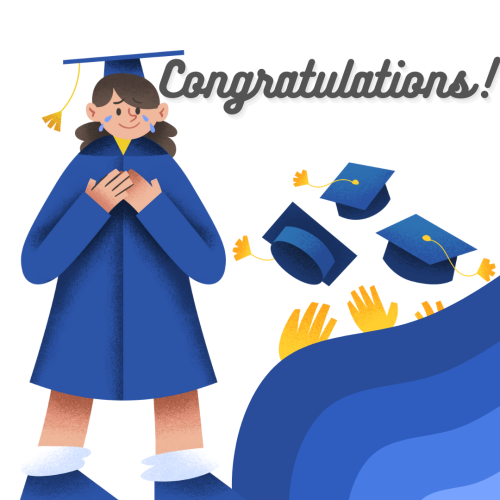 A girl completed her graduation, Congratulations.
