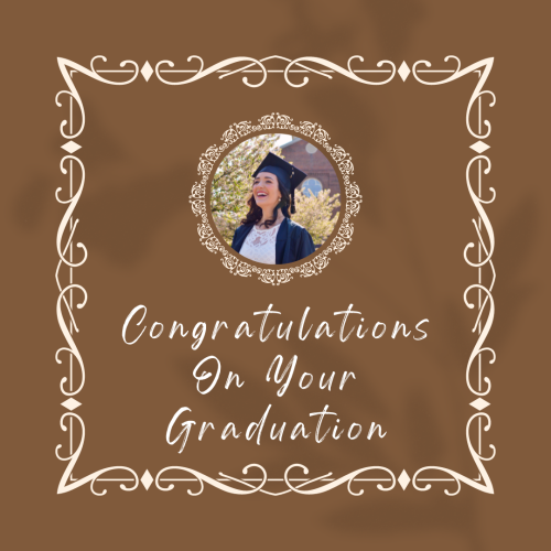 Congratulations On Your Graduation Girl Wearing Graduate Cap