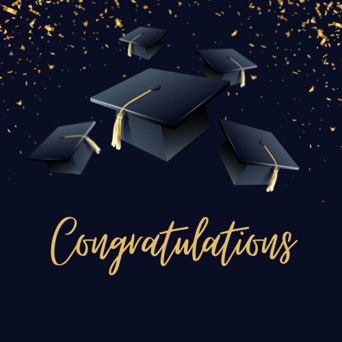 Graduation hat, Congratulations.