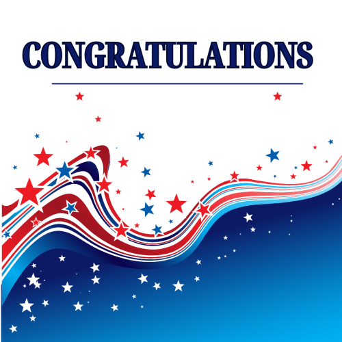 Congratulations, wish card.