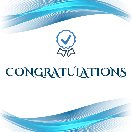 Business theme wish card, Congratulations.