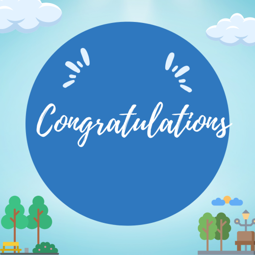 Congratulations, beautiful and elegant wish card design.