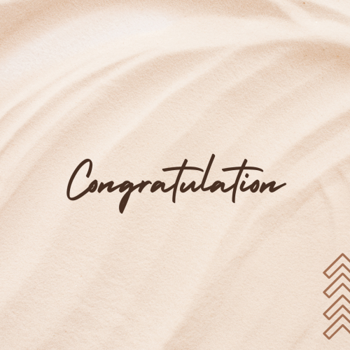 Congratulation, A wish card for a friend.